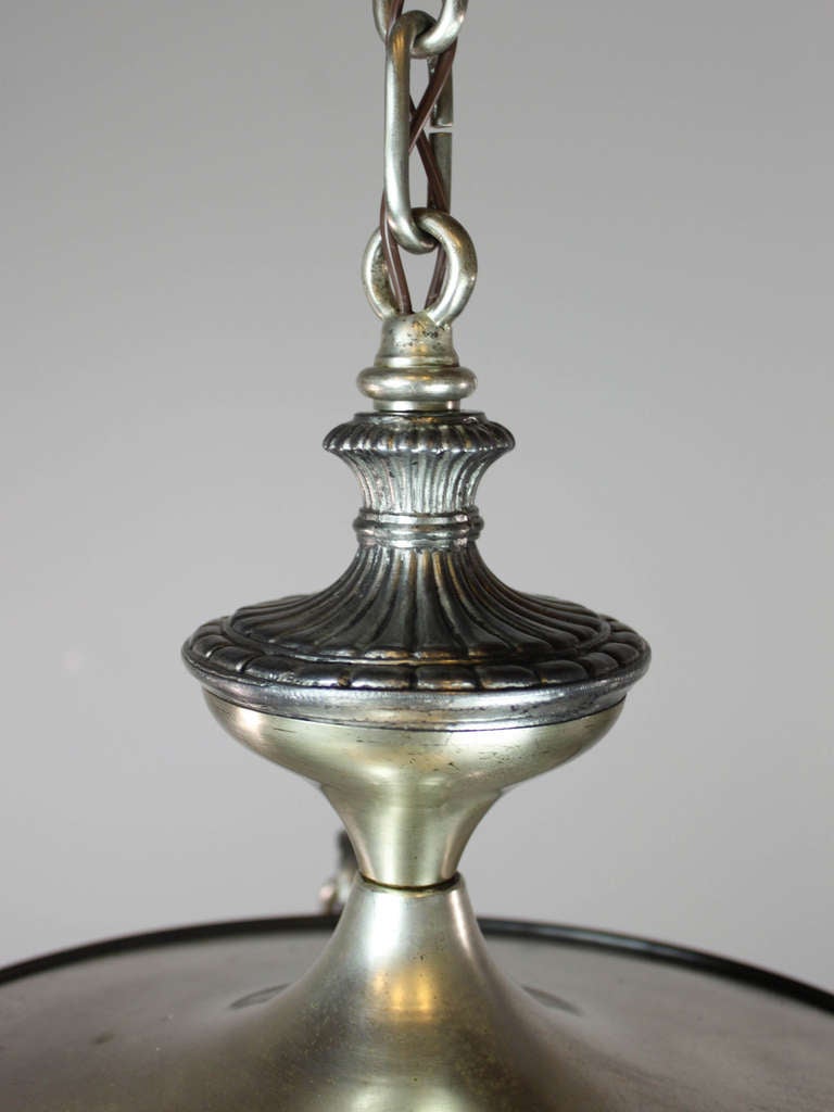 20th Century Original Silver-Plated Pan Light, Four-Light For Sale