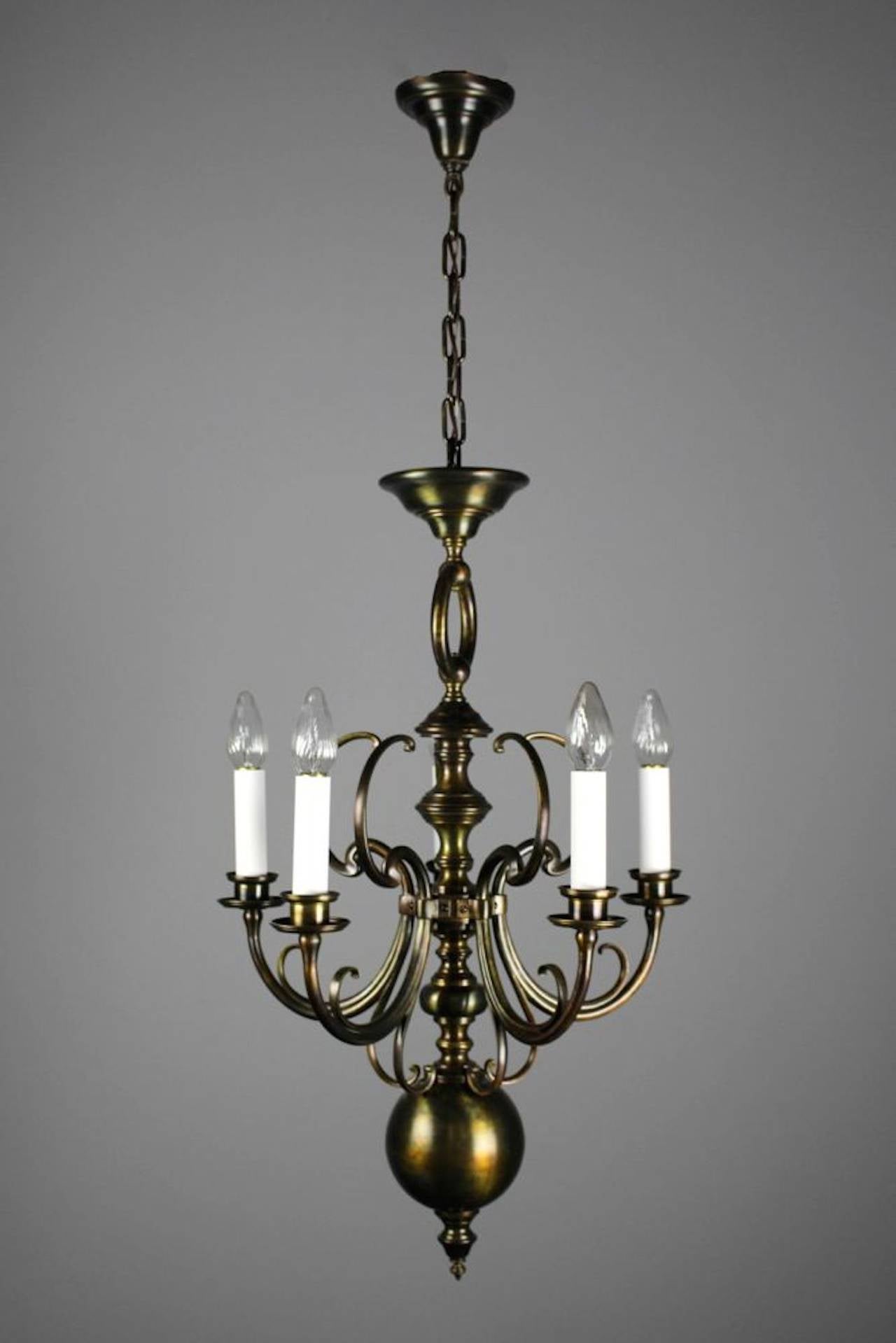 Unusual Art Nouveau Fixture (5-Light)