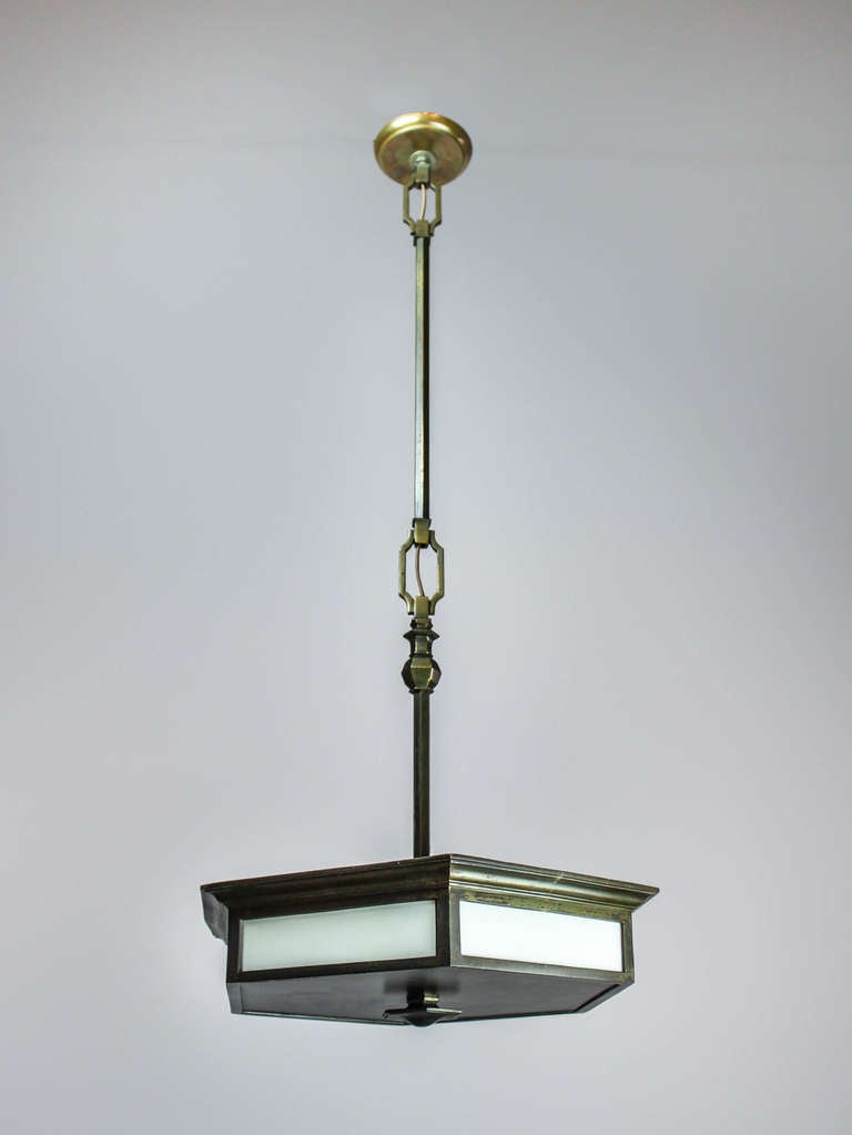 Tiffany Studios Pendant Light, Three-Light