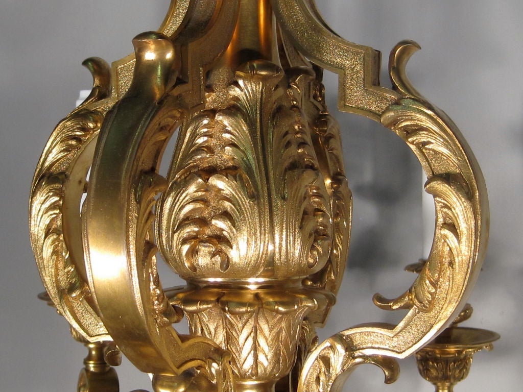 Glass Louis XVI Chandelier For Sale