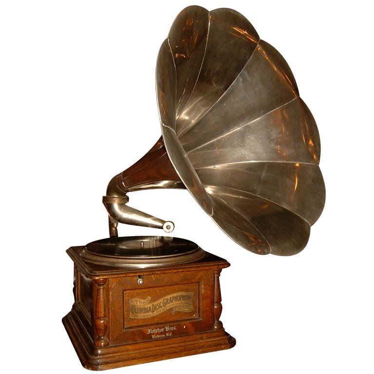 Retro Phonogram Antique Phonographs - 18 For Sale on 1stDibs | antique phonograph for ...