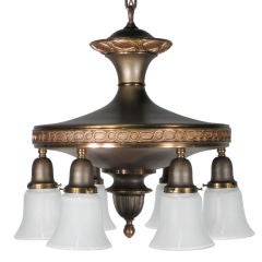 Antique Pan Fixture by Edward Miller Company (6-Light)