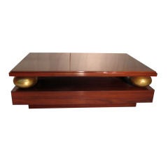 French Art Deco Rosewood Coffee Table