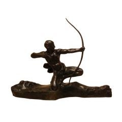 Bronze male archer by Gennarelli