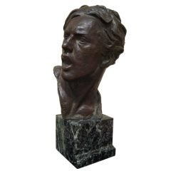 Male bust by Alexandre Kelety