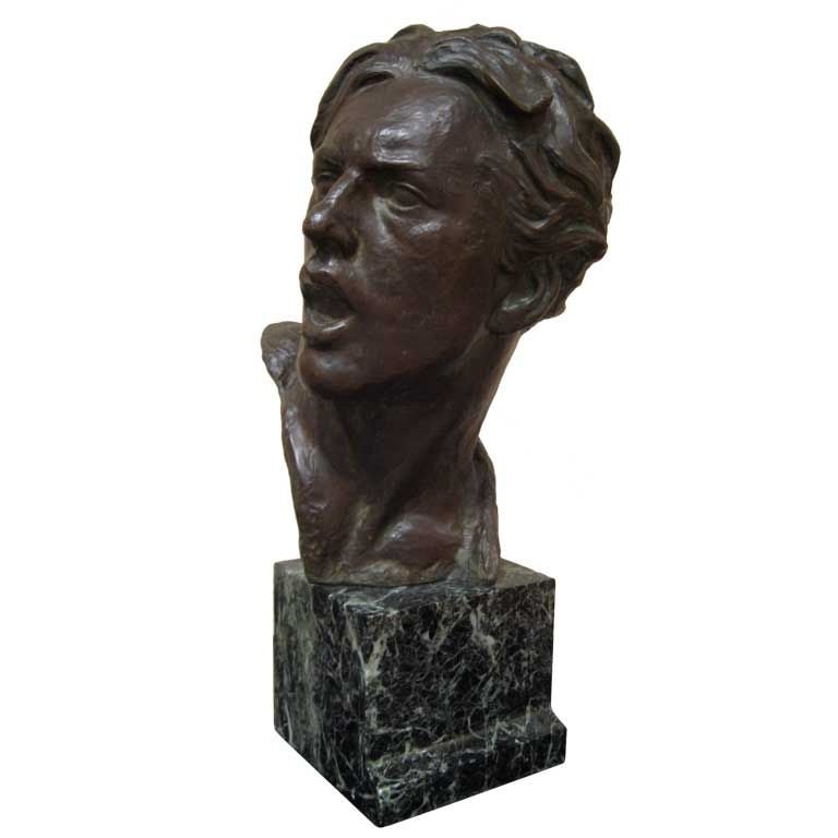 Male bust by Alexandre Kelety For Sale