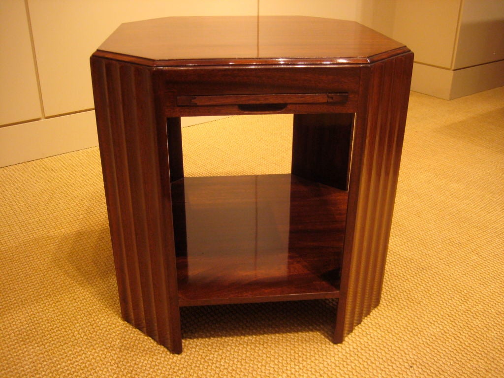 Art Deco side-table/drinks table in mahogany