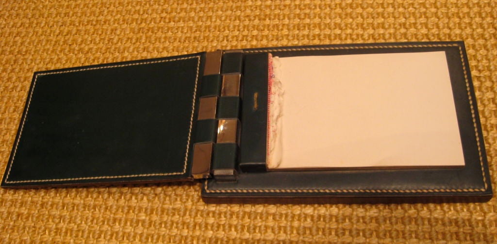 French Hermes notepad by Paul Dupre- Lafon (and new re-fill by Hermes) For Sale