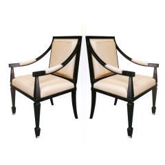 Pair of Limited edition L'Austerlitz Dining Armchairs