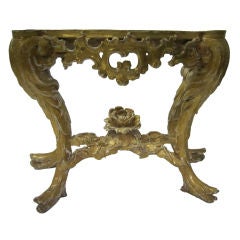 18th Century Rococo Grotto console table
