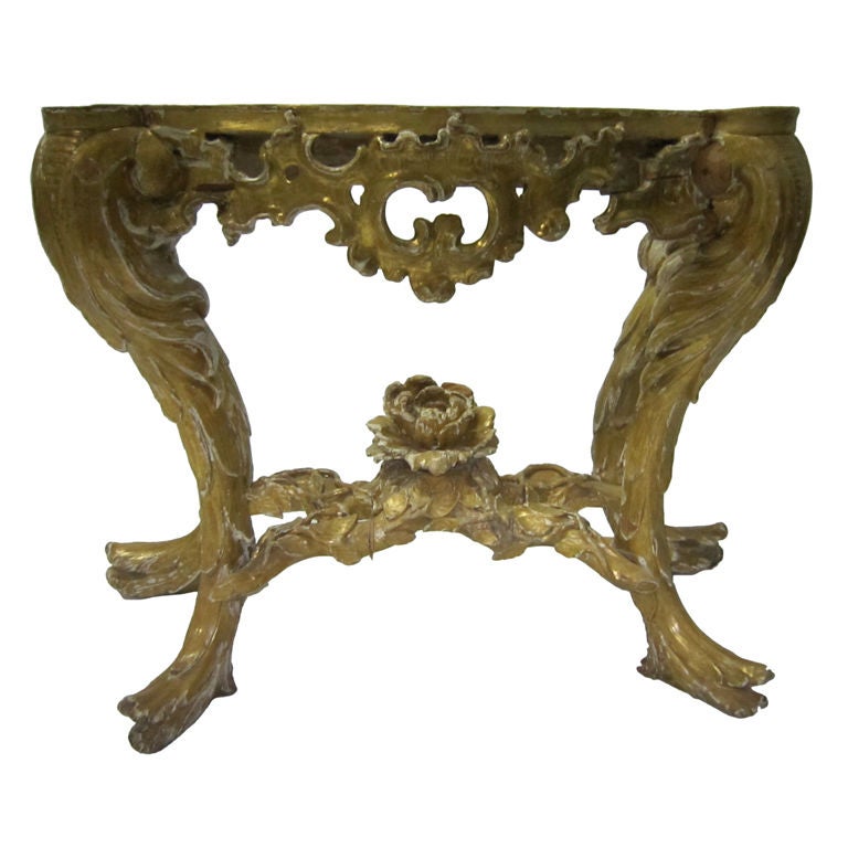 18th Century Rococo Grotto console table For Sale