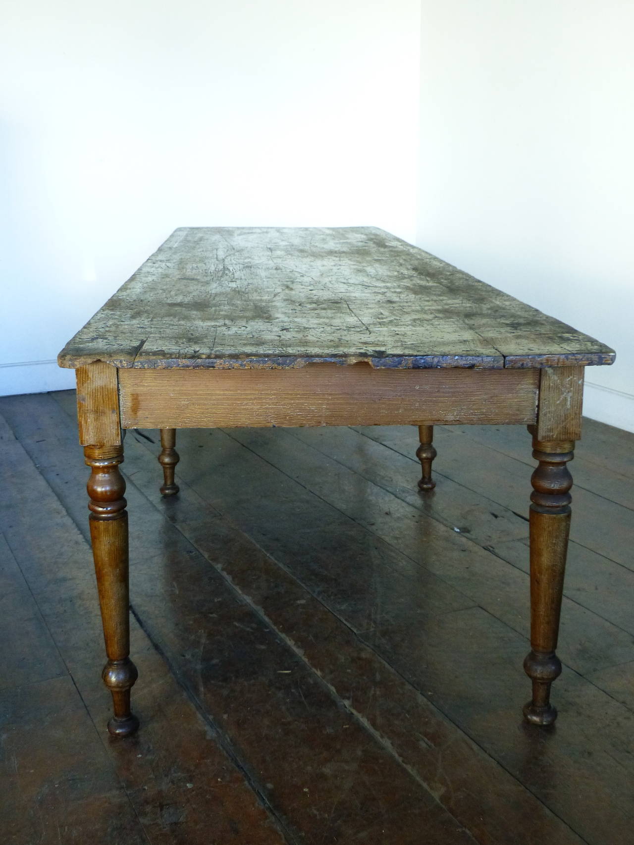 Country 19th c 10 ft Convent table