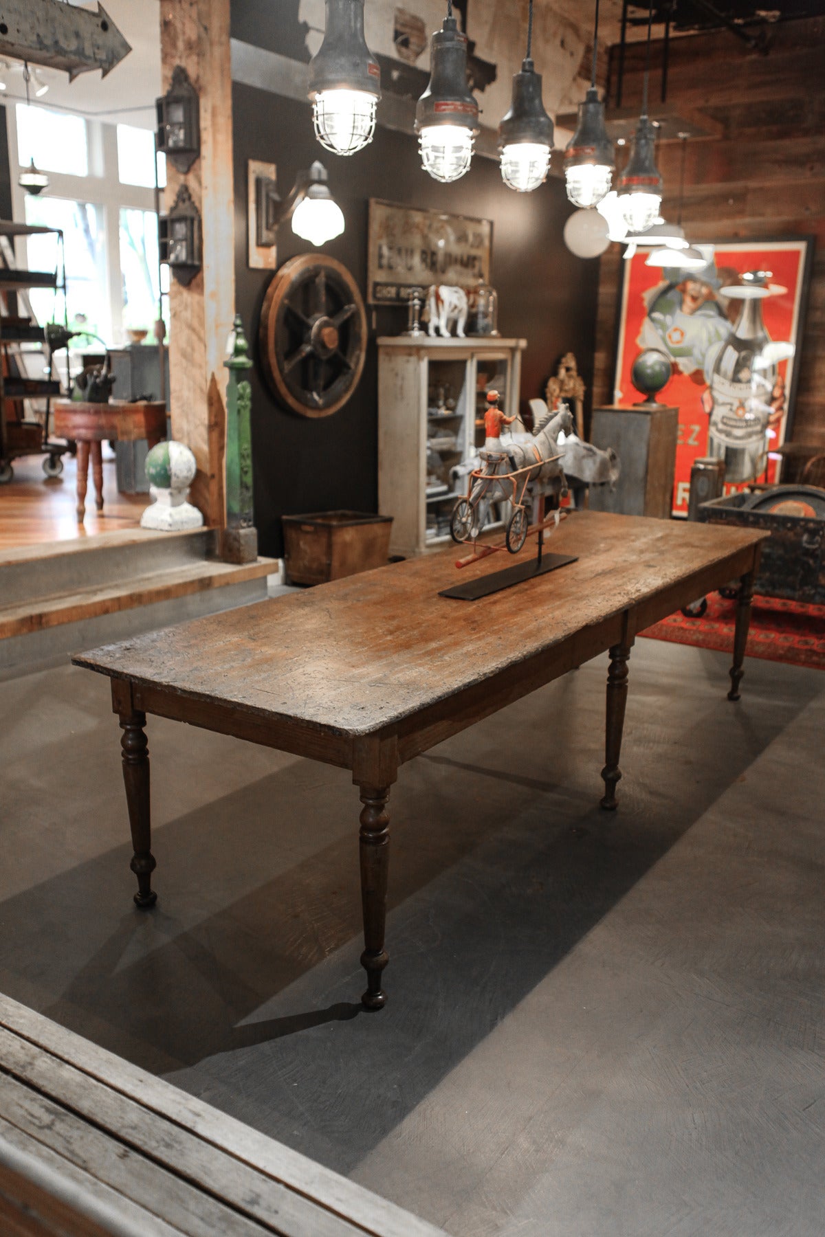 19th c 10 ft Convent table In Distressed Condition In Surrey, BC