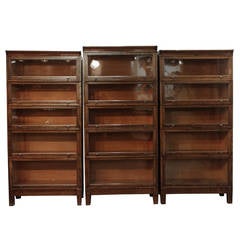 Antique Oak stacking bookcases
