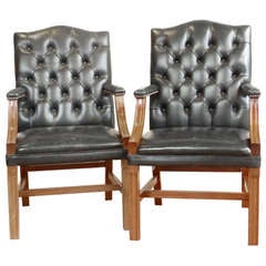 Pair Of Leather Executive Chairs