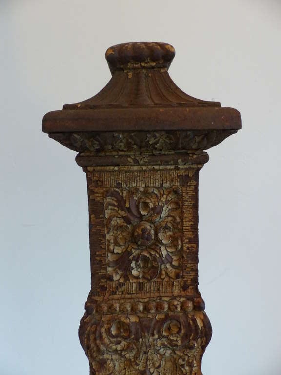 cast iron newel post for sale