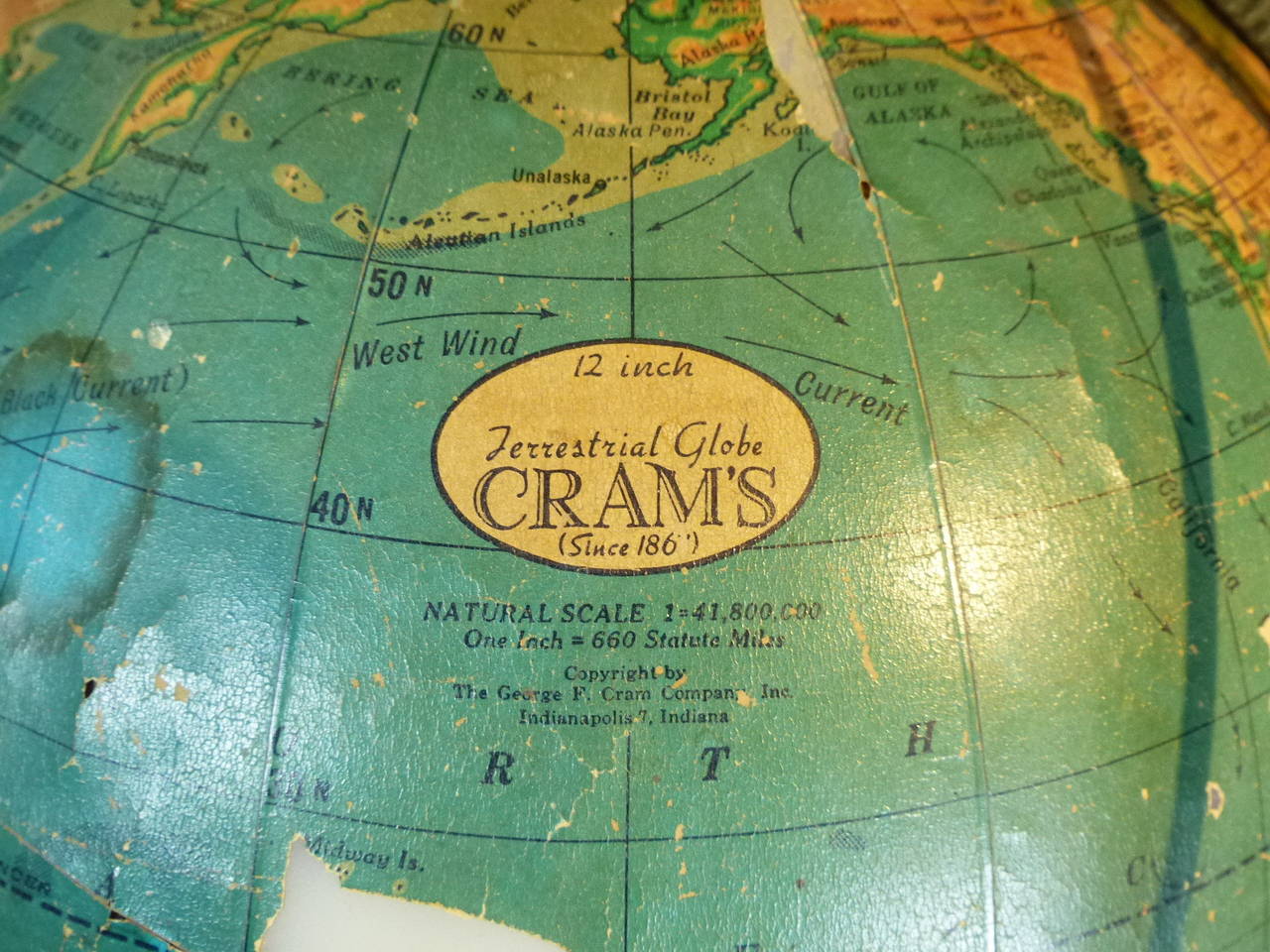Mid-20th Century Crams Deluxe Globe