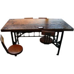 Antique Cast iron lunch table