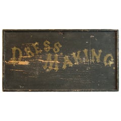 Antique Wooden  Trade Sign