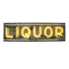 Vintage Liquor Sign with working Neon