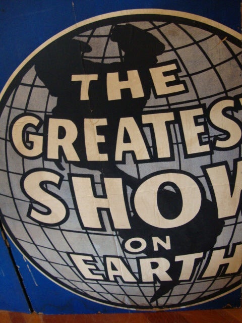 Mid-20th Century Portable Circus Sign