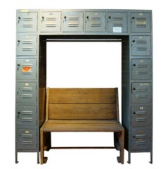 Vintage Lockers/Bench