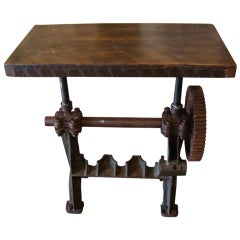 Vintage Industrial Side Table