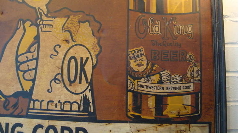 American Old King Beer Sign
