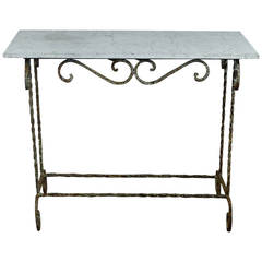 Marble-Top Console Table Marble-Top Console Table