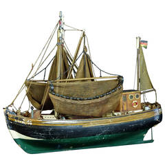 Vintage Model of the North Sea Trawler Ship