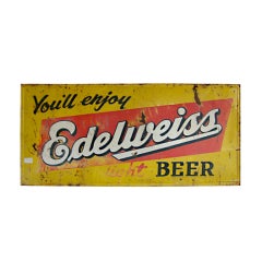 Vintage Beer Trade Sign