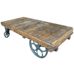 Antique Over-size Industrial Cart