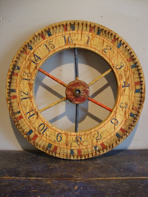 Plywood Painted Game Wheel