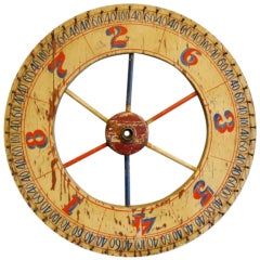 Antique Painted Game Wheel