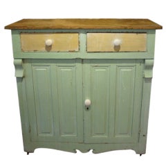 Antique Painted Pine Buffet