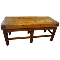 Vintage Butcher Block Table