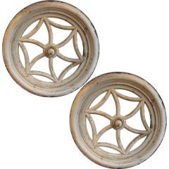 Pair of Pine Round church window frame