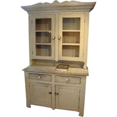 Pine stepback cupboard