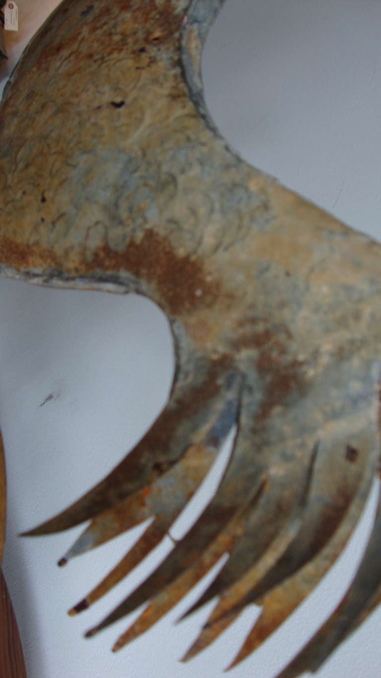 Tin Rooster In Distressed Condition In Surrey, BC
