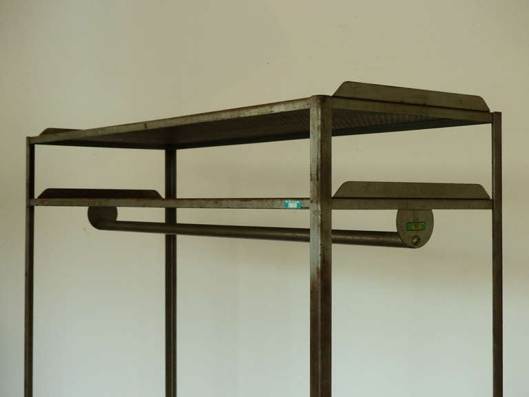 Vintage coat rack with bottom tray