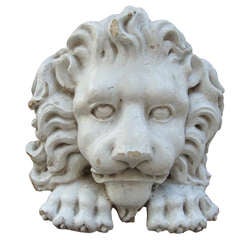 Glazed Terra - Cotta Lion Head