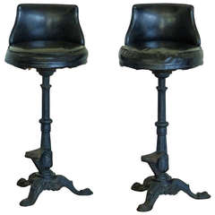 Antique Early 20th Century Bar Stools