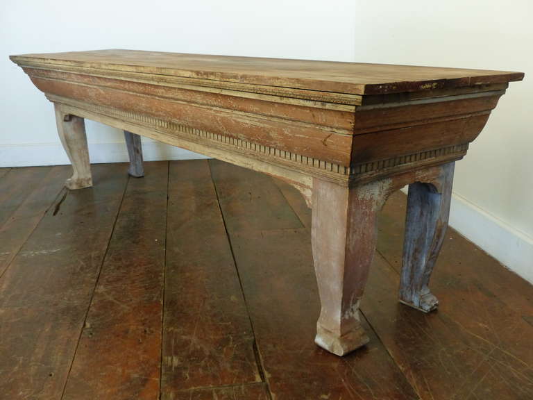 20th Century Store display table in old finish