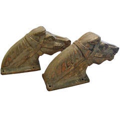 Antique Cast Iron Horse Heads