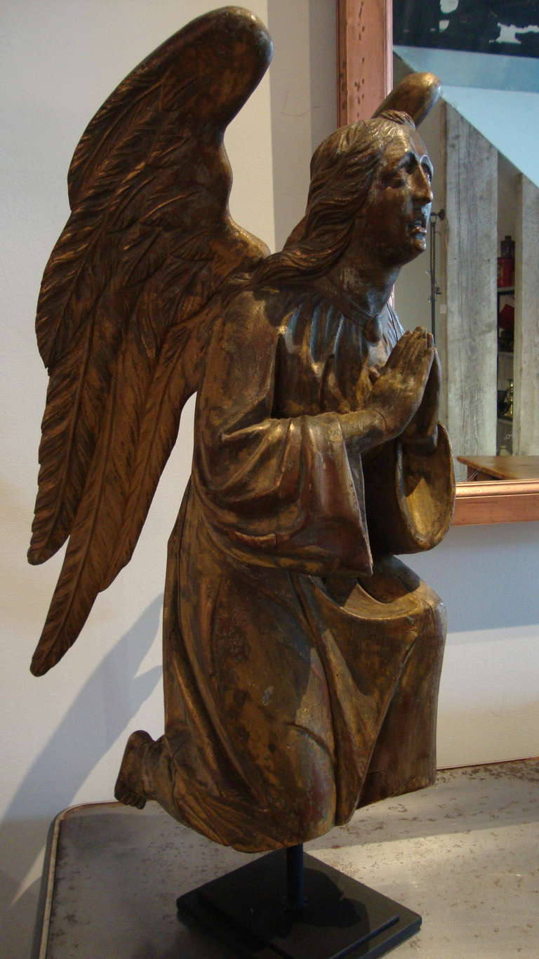 Folk Art Carved Angel