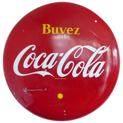 Vintage 1950 Coca Cola advertising Button
