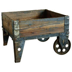 Antique Industrial Cart Coffee Table