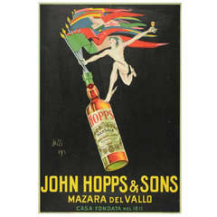 Large Vintage Italian Poster by John Hopps