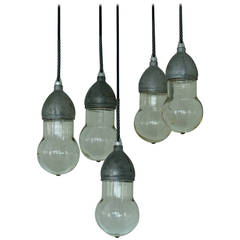 Set of Five Crouse-Hind Industrial Lights DLA Fixtures