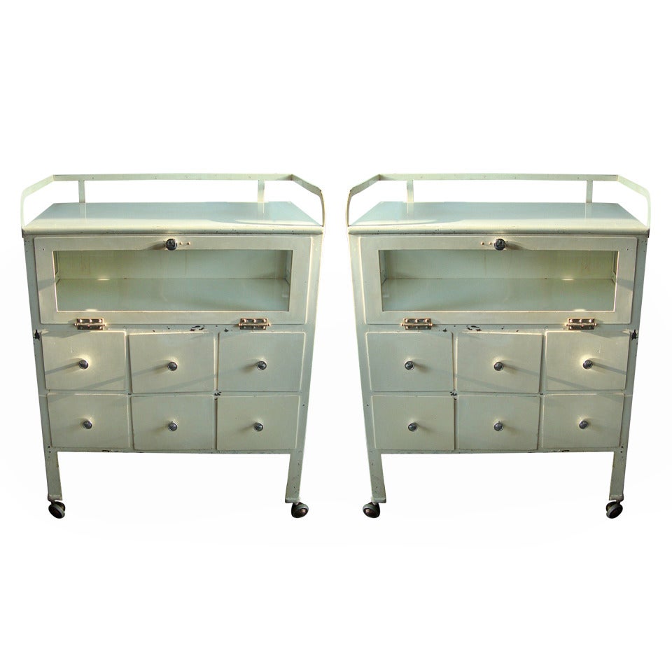 Pair of Medical Side Table